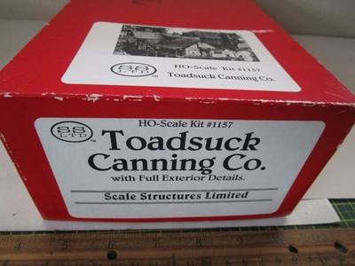 Scale Structures Ltd 1157 HO 1/87 Toadsuck Riverside Canning Building Kit USED
