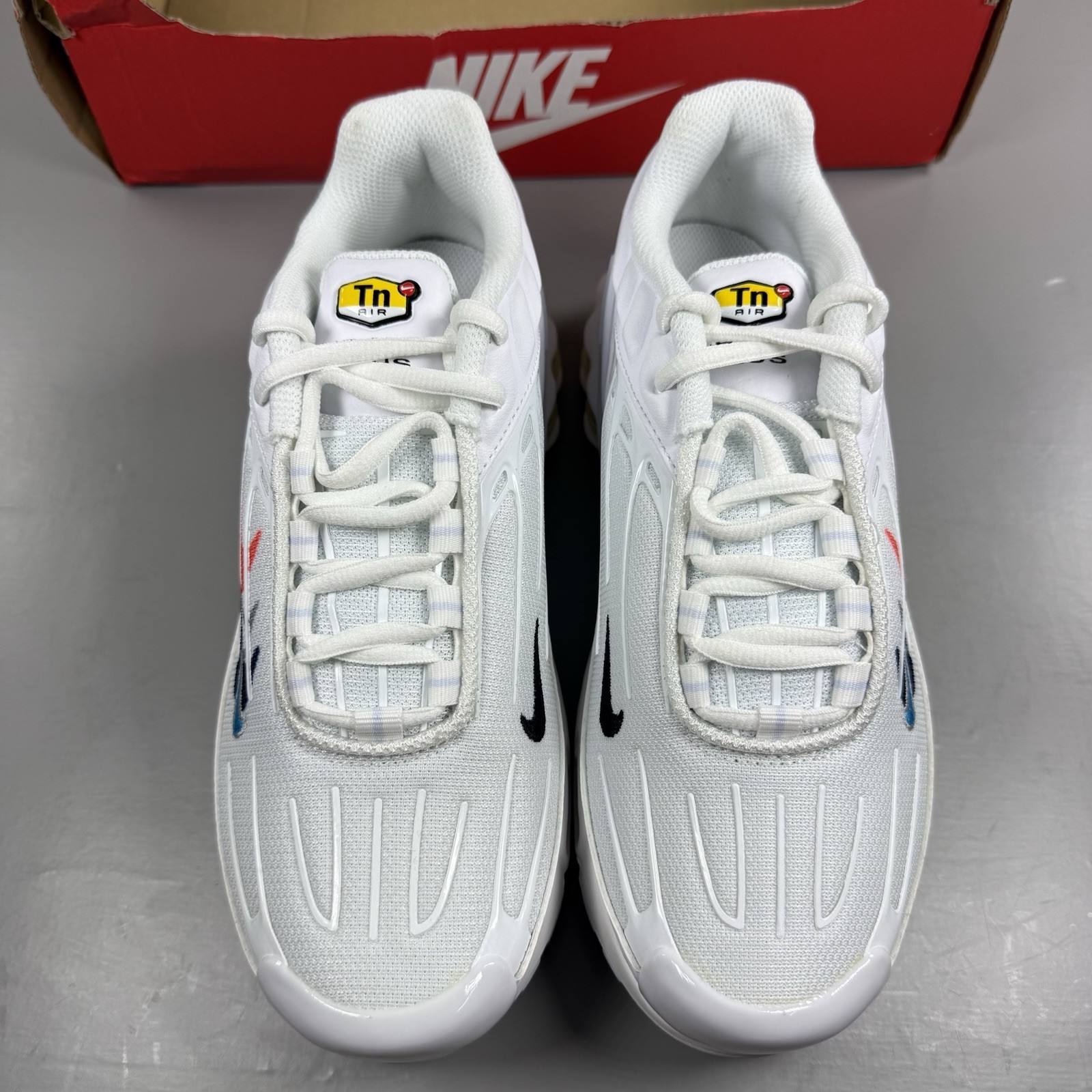 Nike Air Max Plus TN 3 Size UK 5 Multi Swoosh White Navy Trainers FJ4225 100 image 7