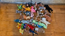 Box of TY Beanie Babies- most have tags- some missing tags- Used- 65 pieces