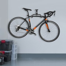 Wall Mount Bike Rack Heavy Duty 66lbs Capacity Foldable Bicycle Holder With Hook