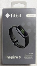 Fitbit Inspire 3  Health Fitness Tracker  Heart Rate Monitor  Black  Sealed