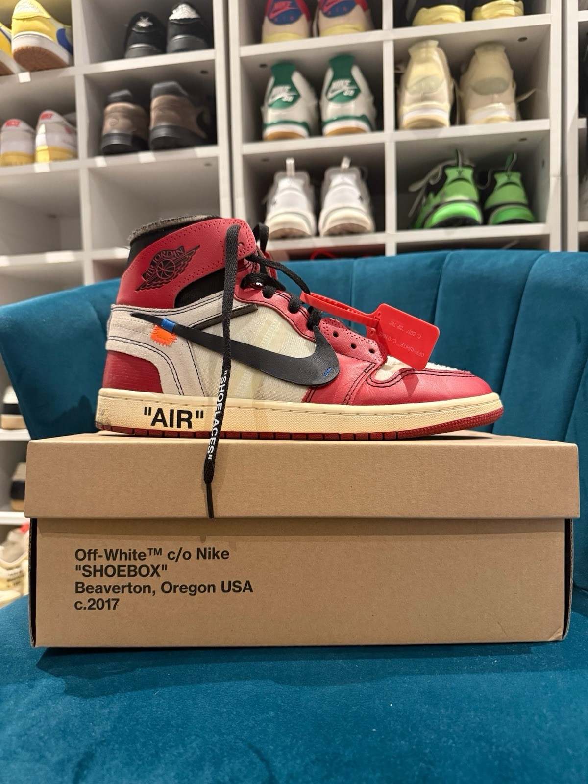 Nike Air Jordan 1 Retro High Off-White, Chicago, UK, Size 8 US, 9 EU, 42.5