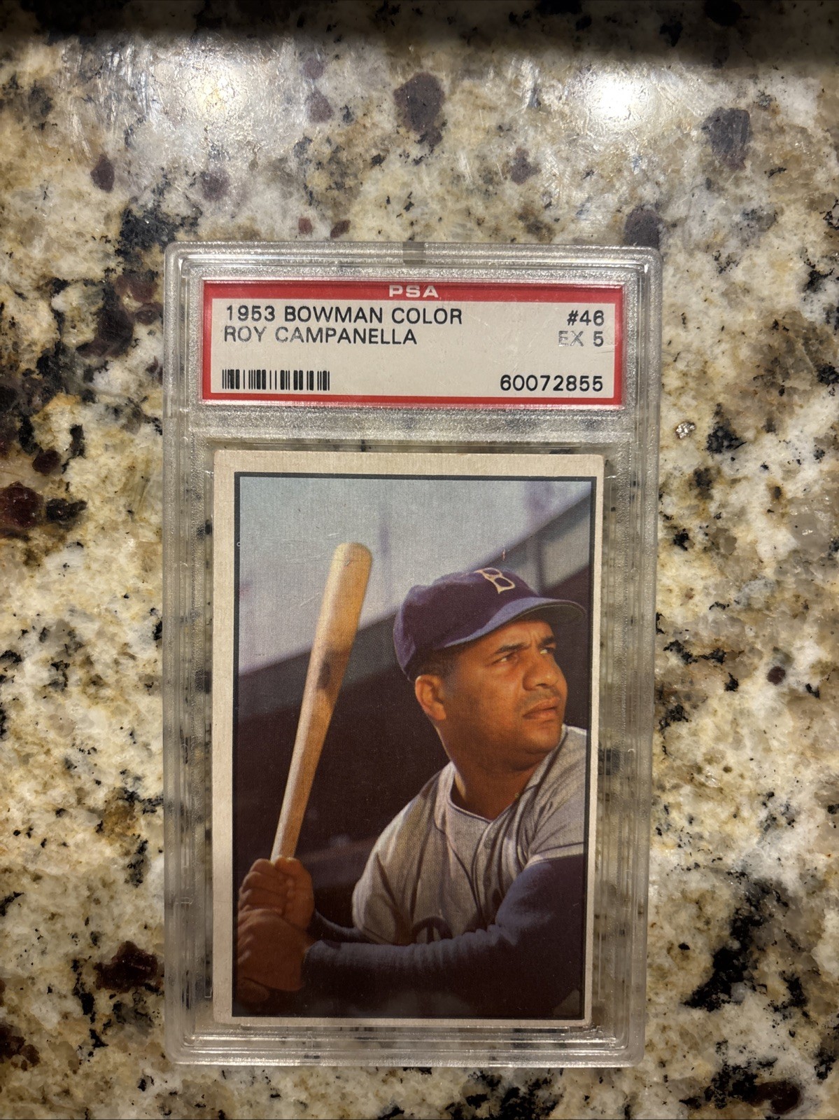 1953 Roy Campanella Bowman Color #46. PSA 5