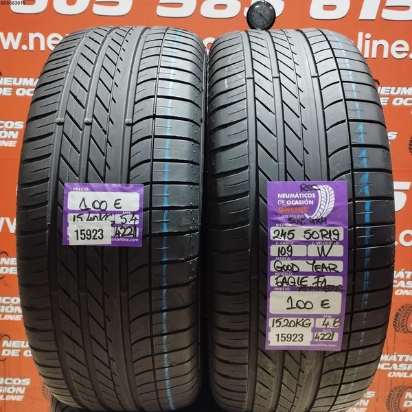 2x 245 50 R19 109W XL GOODYEAR EAGLE F1 ASYMMETRIC   RSC 5.4/4.8MM REF. 15923