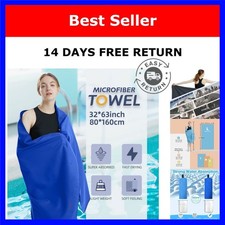 Quick Dry Microfiber Travel Towel, Sandproof Sports Towel for Swimming, Yoga,