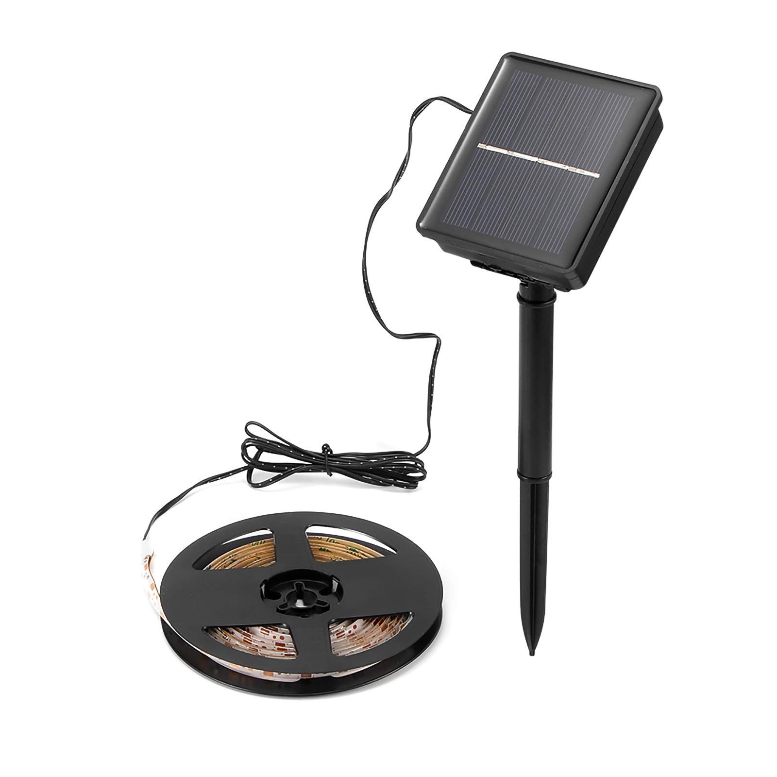 Bande LED de 3 m guirlande lumineuse solaire d'extérieur étanche