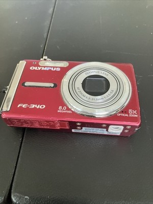 Olympus FE FE-340 8.0MP Digital Camera - Red