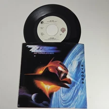 Zz Top "Stages" "Can't Stop Rockin" 45 Vg+ Tested Jukebox Picture Sleeve 