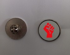 2.4 CM Socialist Socialism Red Fist Pin Badge
