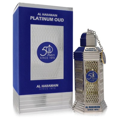 Al Haramain 50 Years Platinum Oud by Al Haramain Eau De Parfum Spray (Unisex) 3.