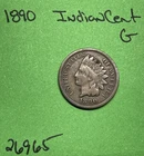 1890 Indian Head Cent / Penny 1c GD Good
