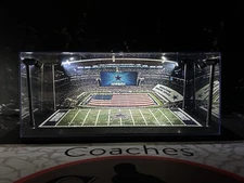 Dallas Cowboys Custom 2 Mini Helmet display case w/ LED lights -Cowboys