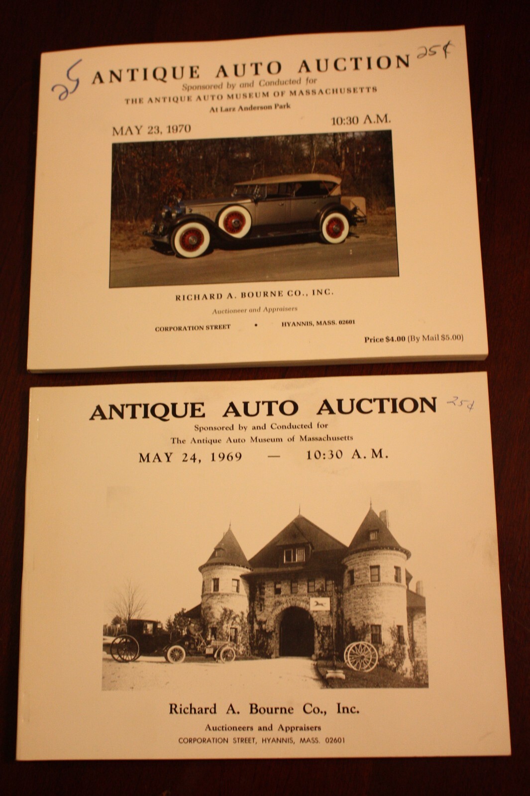 VINTAGE LOT OF 2 ANTIQUE AUTO AUCTION GUIDES LARZ ANDERSON AUTO MUSEUM 1969 1970 eBay