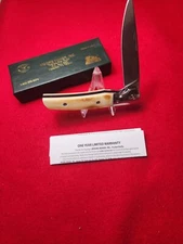 Moore Maker USA 5117 LLC Linerlock Knife Toasted Bone Handles NIB