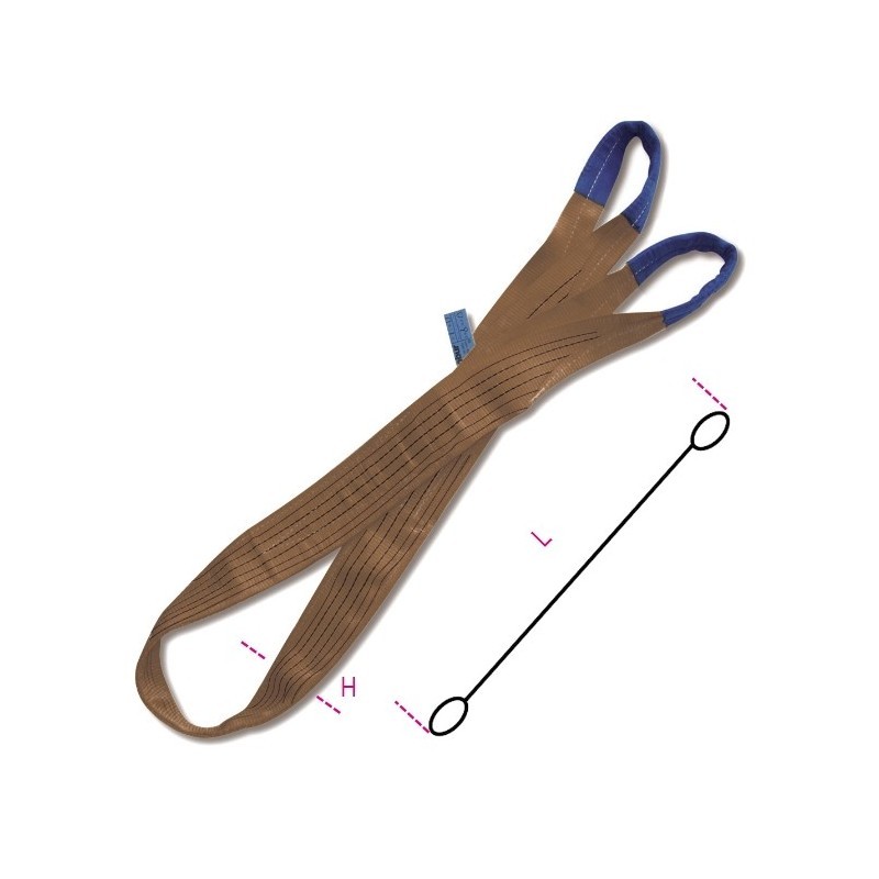 FASCE DI SOLLEVAMENTO MARRONE 6T MT.5 8159/5