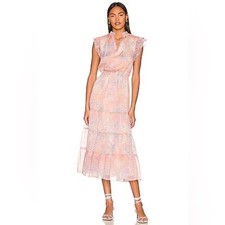 BB Dakota Dreaming of Waves lined midi dress