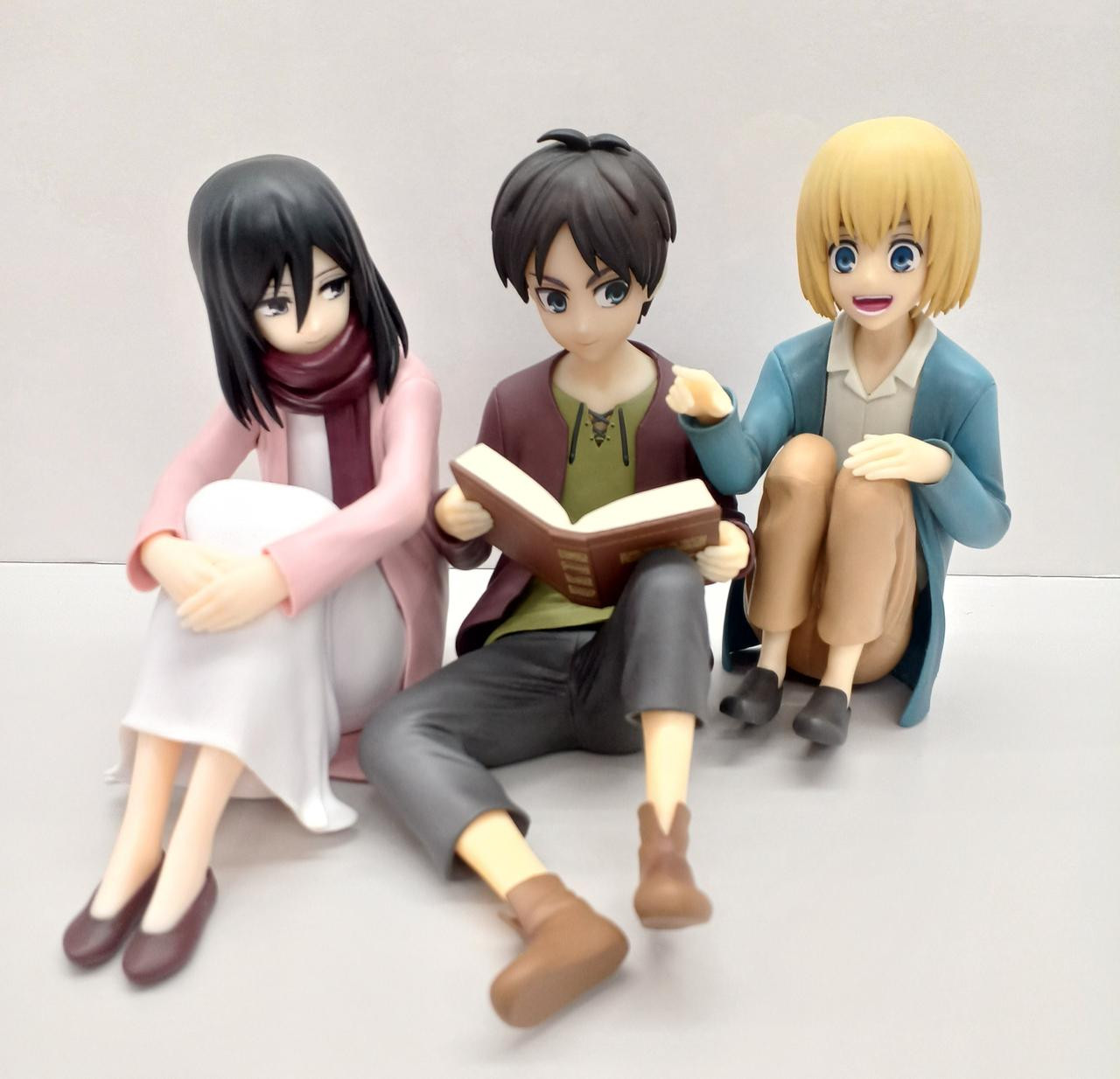 Figura Attack on Titan Ichiban Kuji A Prize Eren Mikasa Armin usada Bandai