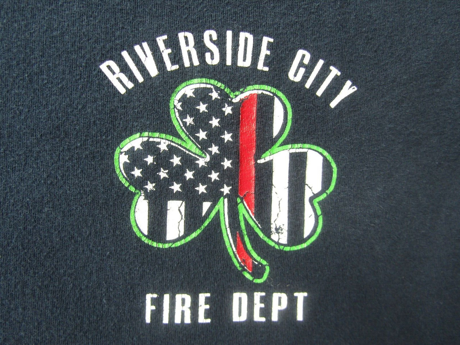 RARE RIVERSIDE CITY FIRE DEPARTMENT RCFD Shamrock blu… - Gem