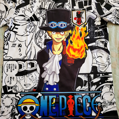 Japan Soccer Jersey One Piece Sabo Manga Anime Concept Edition S,M