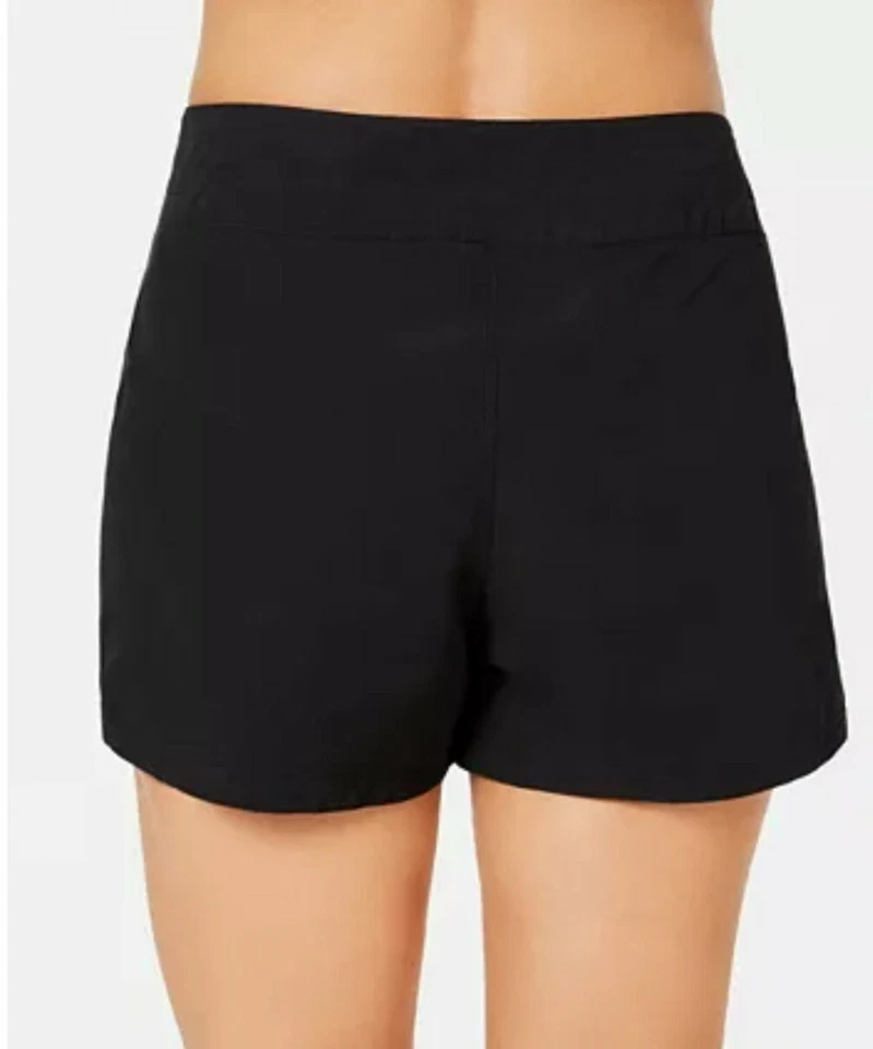 Island Escape Board Shorts Swimsuit Cover Up Womens Size  6 Black  - Image 2 of 2