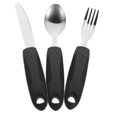  1 Satz tragbarer Besteck Anti-Skid-tragbares Besteck behindertes Utensil