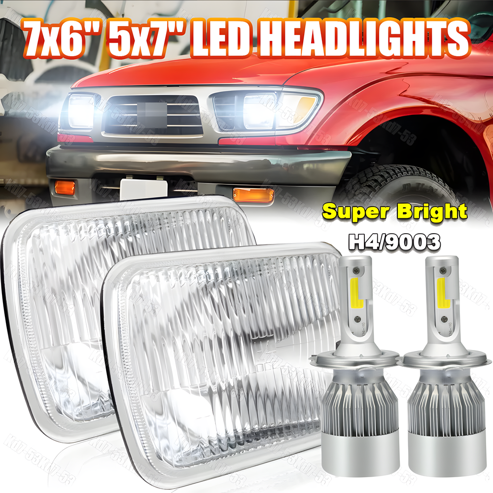 1982-1995 Toyota Pickup Hardbody Truck 5x7 LED Headlights Hi/Low Beam Pair