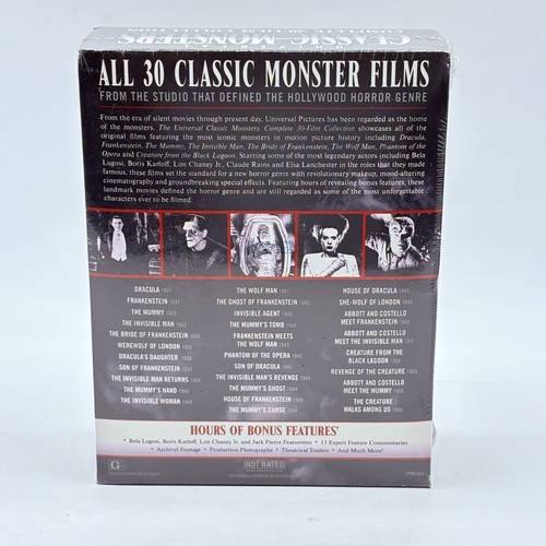 Universal Classic Monsters Complete 30-Film Collection (DVD) Sealed - Picture 3 of 4