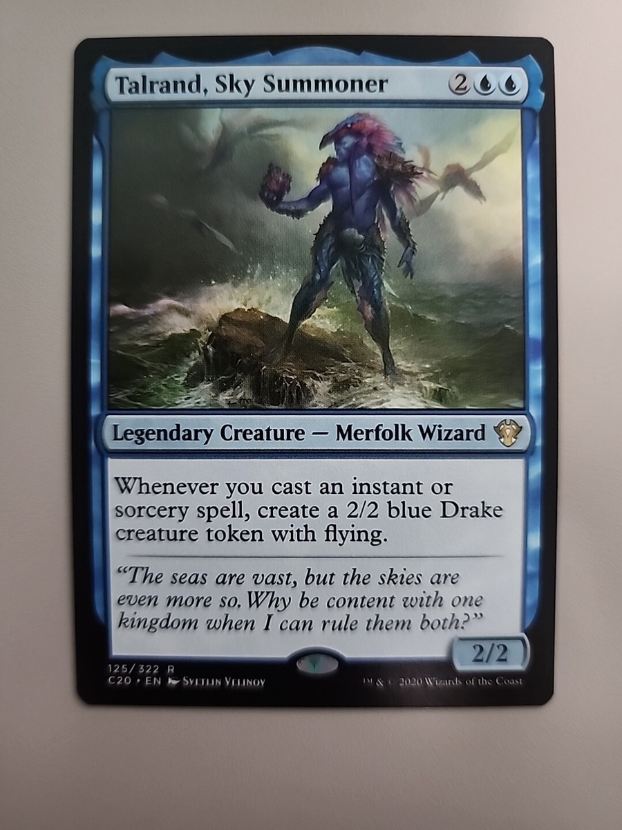 mtg talrand commander deck Tech - Talrand, Sky Summoner create a 2/2 blue Drake creature token with flying. I put together a global