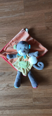 Schmusetuch Affe mit Beinchen und Tasche bunt von Nicotoy Simba Dickie neuw.
