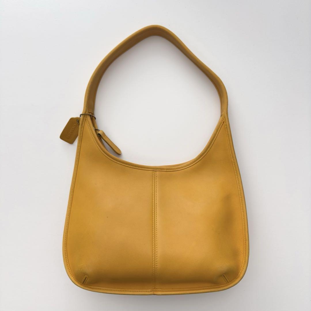 バッグ COACH Ergo Yellow 9027 Hand Bag Hobo COACH Ergo 9027 Hand Shoulder bag Yellow green OLD Vintage