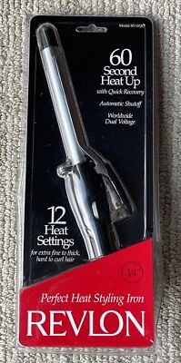 Revlon RV052C Curling Iron 12-Heat Settings Auto Shut Off 1995 Vintage New