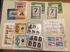 Prince Charles & Lady Diana  Commemorative mint  stamps sheets and stamps A10269