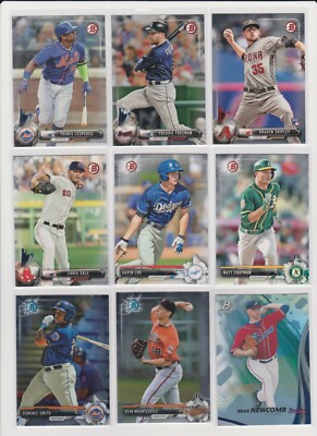 2017 Bowman Baseball NM you pick base stars RC rookie insert Chrome Draft HOFer