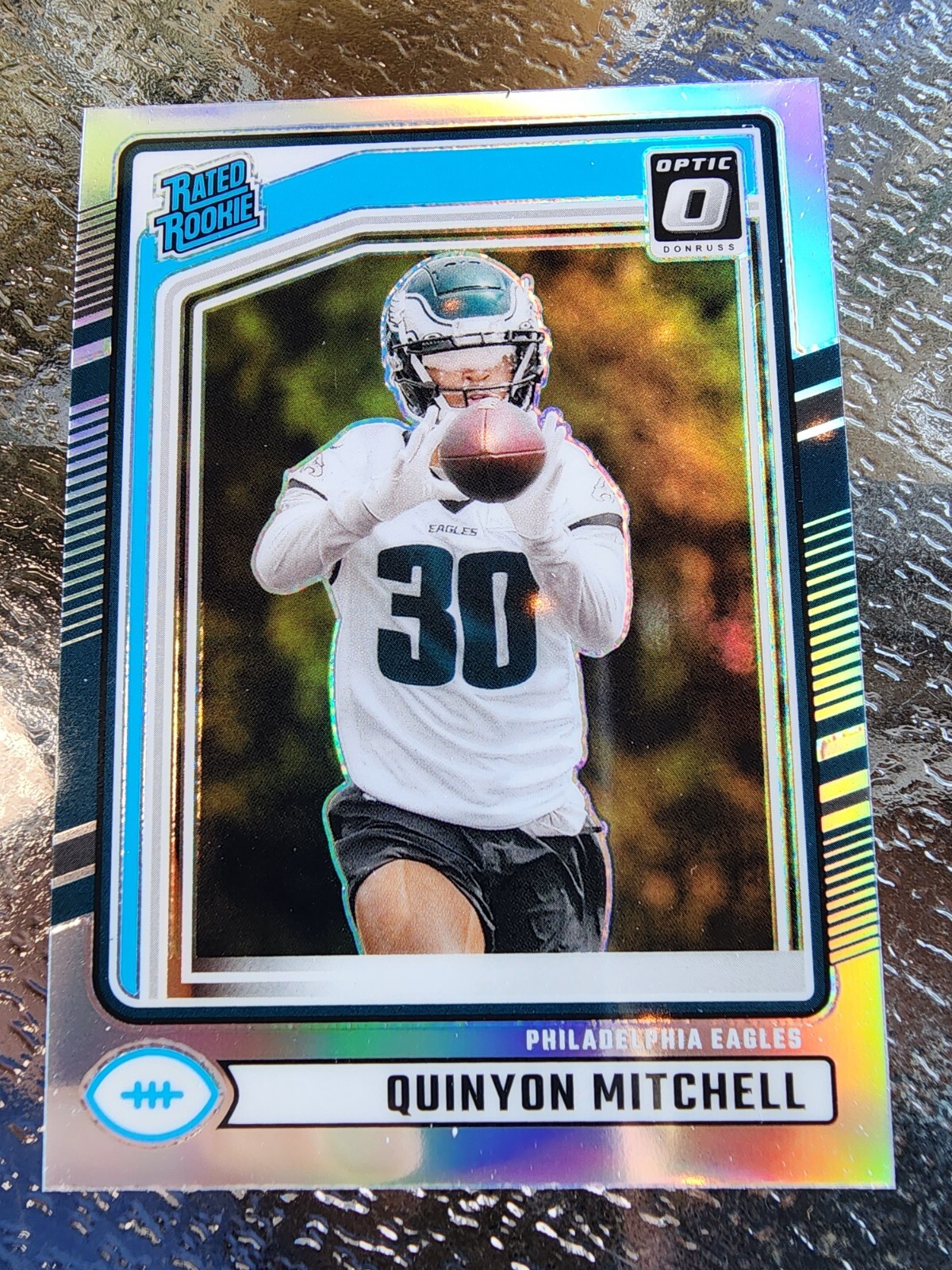 2024 Quinyon Mitchell Donruss #361 Rated Rookie RC Optic Preview Silver Prizm