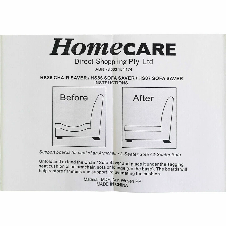 Sofa Rejuvenate Rejuvenator  Boards Settee Seat Support 1 2 3 Seater for Sagging - Image 3 of 4