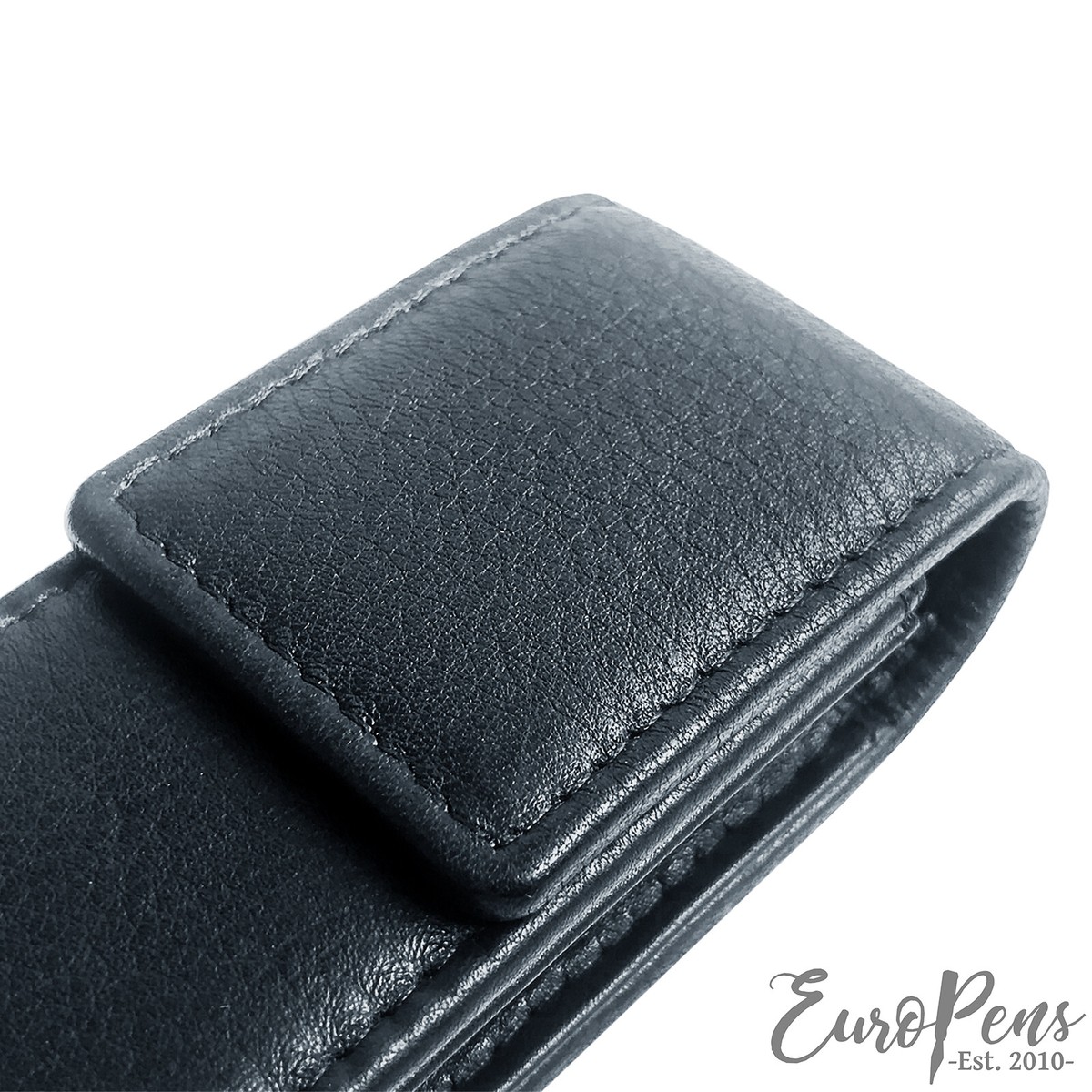 Astuccio/custodia/portapenne In Pelle Nera. Doppia Penna - Foto 5