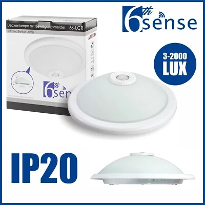 ADELID® LED Sensor 360° Lampe mit Bewegungsmelder Deckenleuchte E27 2x40W Infrarot PIR