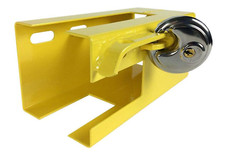 Hitch Lock Caravan Trailer Universal Yellow Security Deterrent Padlock Included