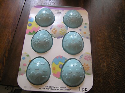 Celebrate It! Easter Spring Non-Stick 6 Cavity CAKELET Mini Cake Pan 4x3.5x1.5''