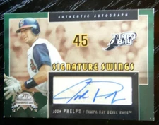 Josh Phelps 2005 Fleer Americas National Pastime Signature Swings #SS-JP Auto