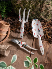 Wichteldruck 3-teiliges Gartenwerkzeug-Set - Kellenschere Kultivator für Rasenpflege