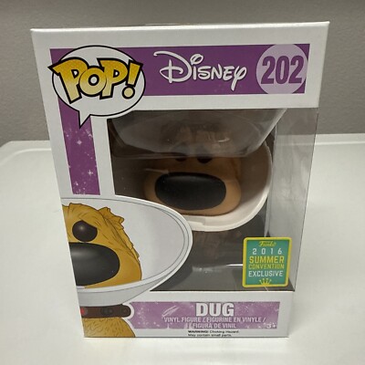 Funko POP #202 Disney UP Dug with Cone of Shame 2016 SDCC Exclusive