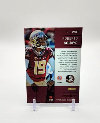 2016 Panini Prizm Draft Picks Roberto Aguayo Rookie 238 Blue