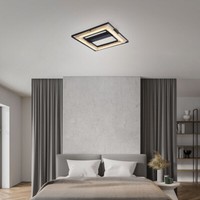 Deckenleuchte Deckenlampe Holzlampe 3 Stufen Dimmbar Schlafzimmerlampe Led 46 Cm
