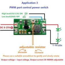 DC 6-25V 20W Adjustable LED Driver PWM Controller DC-DC Step-down Constant NEW