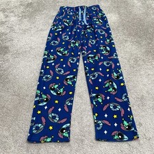 Pigiama uomo Disney Lilo & Stitch peluche blu stampato tasca dritto 26x31