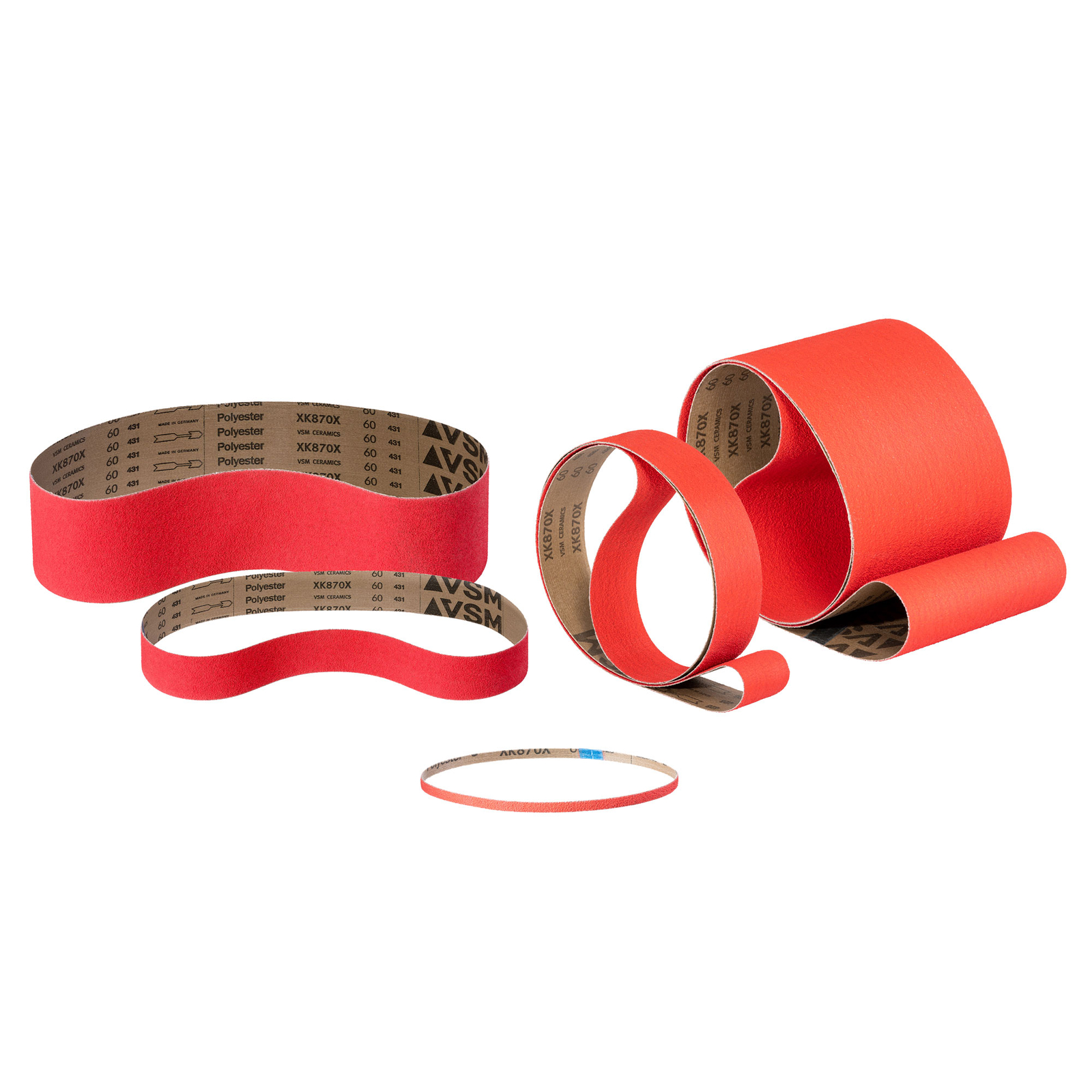 JWOO VSM XK850X Keramik-Schleifbänder P60 - 762x25mm Für Harte Metalle