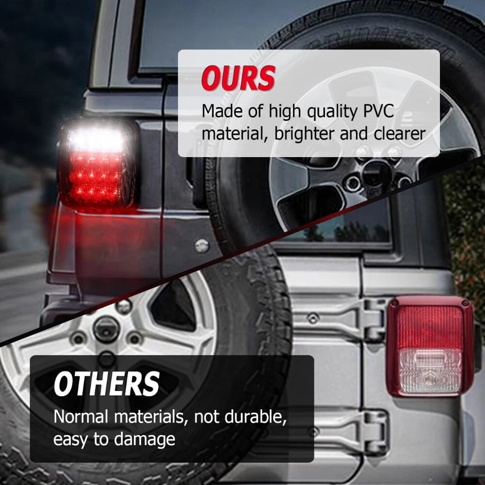 2x Luz de freno trasera LED de humo señal de giro inversa para 2001 AM GENERAL HUMMER Foto 3 de 4