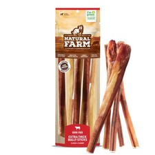 Odor Free Jumbo Bully Sticks 12 Inch, 5 Pack, ExtraThick Chews for Dogs, Full...