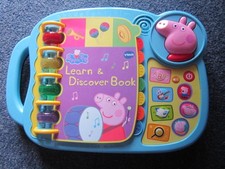 PEPPA PIG LEARN & DISCOVER BOOK VTECH ELECTRONIC TOY ** GREAT **** MUST SEE ***